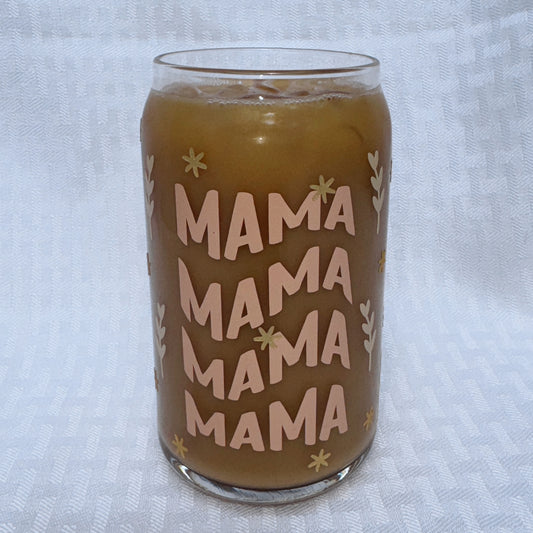 mama vinyl glass can
