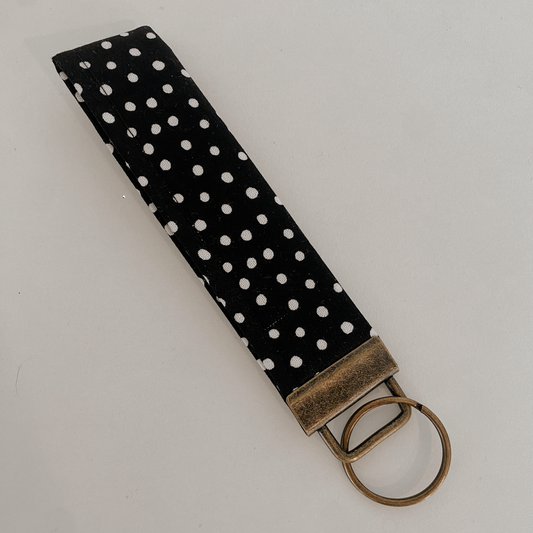 key fob - polka dot